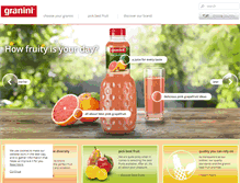 Tablet Screenshot of granini.com