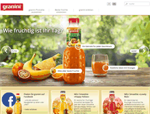 Tablet Screenshot of granini.ch